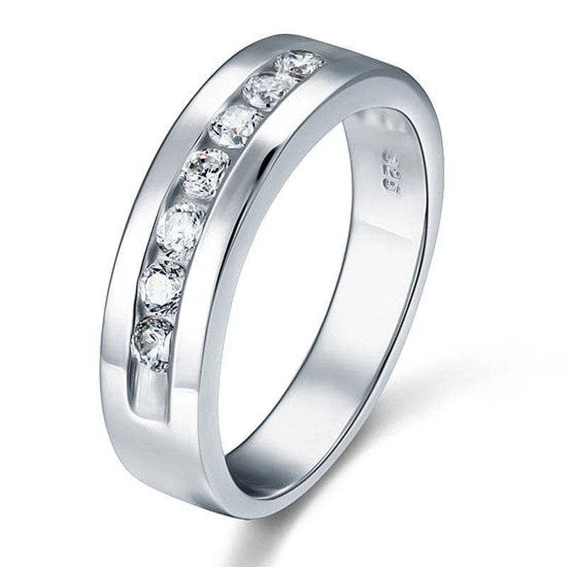 Created Diamond Men's Wedding Band-Black Diamonds New York