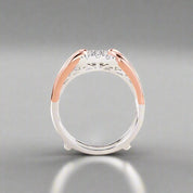 Created Diamond Rose Gold Accent Ring Enhancer-Black Diamonds New York