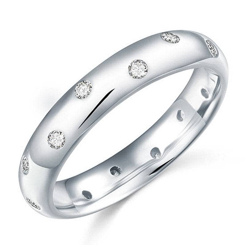 Created Diamond Wedding Band Ring-Black Diamonds New York