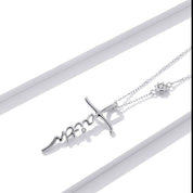 Cross Faith Diamond Chain Necklace-Black Diamonds New York