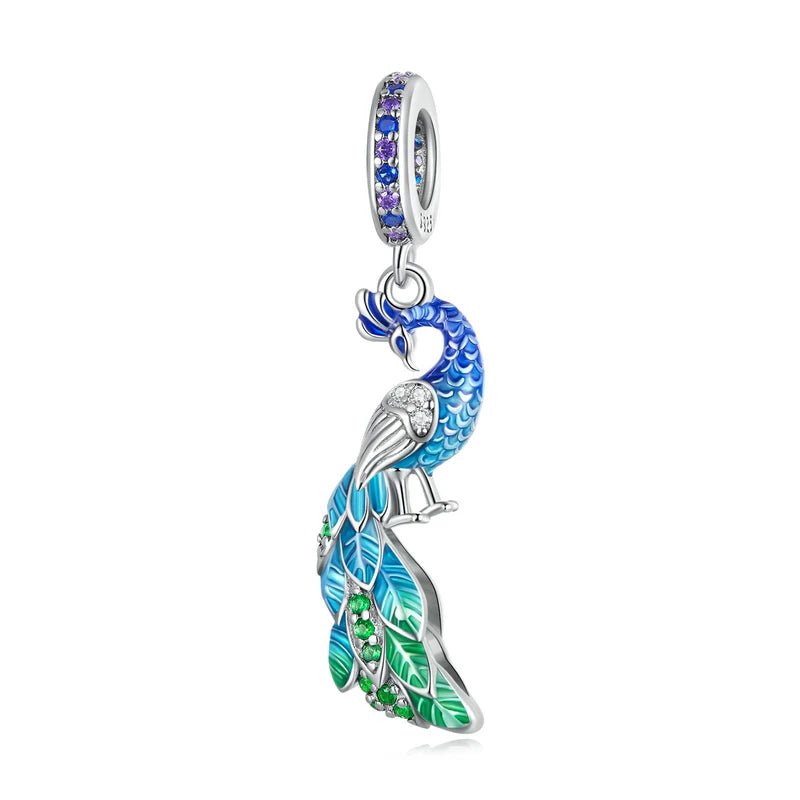 Elegant Chameleon Charm with Green Stone-Black Diamonds New York