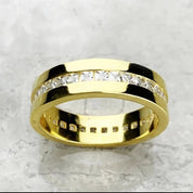 Elegant Dazzling Diamond 6mm Ring Band-Black Diamonds New York