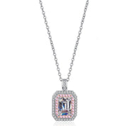 Emerald Cut Diamond Double Halo Jewelry-Black Diamonds New York