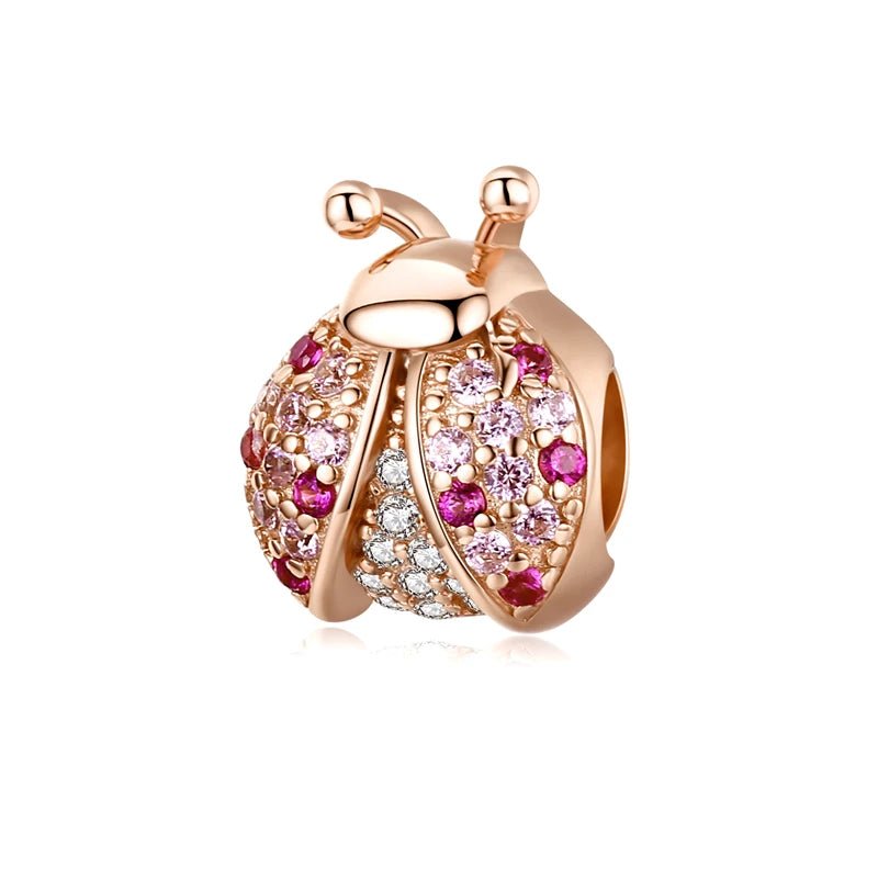 Exquisite Rose Gold Charm & Pendant with Diamond-Black Diamonds New York