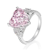 5.0 Ct Pink Heart Cut Diamond Engagement Ring-Black Diamonds New York