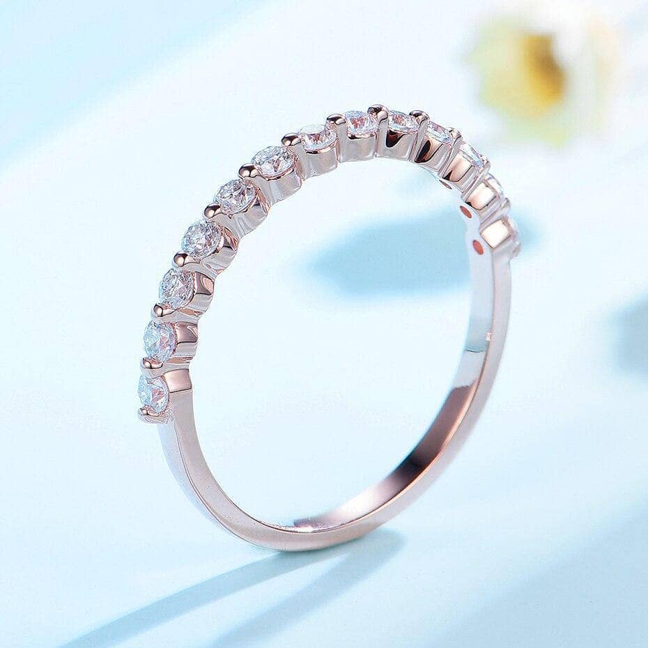 Half Eternity Diamond Bubble Ring Band-Black Diamonds New York