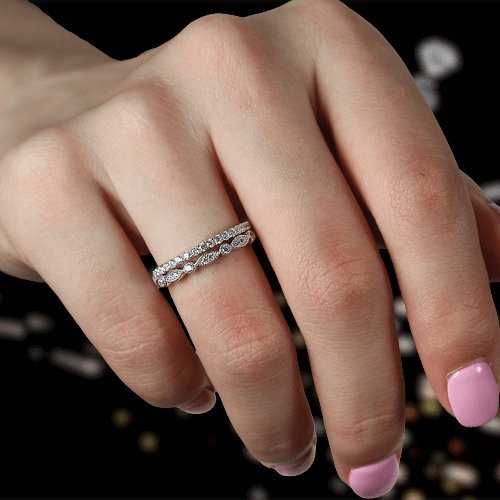 Platinum stackable wedding bands store