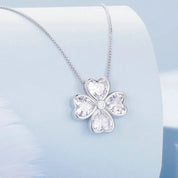 Four Leaf Clover Pendant Necklace with Diamond-Black Diamonds New York