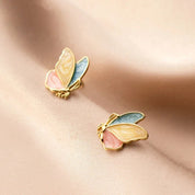 Gorgeous Butterfly Stud Earrings-Black Diamonds New York