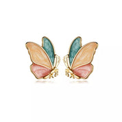 Gorgeous Butterfly Stud Earrings-Black Diamonds New York