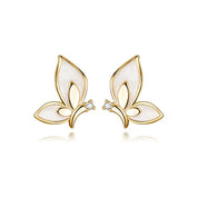 Gorgeous Butterfly Stud Earrings-Black Diamonds New York