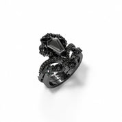 Gothic Romance Wedding Rings-Black Diamonds New York