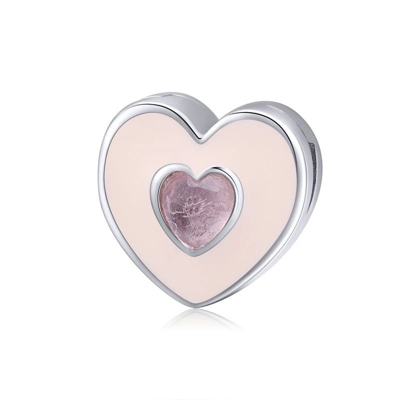 Heart Charm for Reflection Bracelet with Diamond-Black Diamonds New York