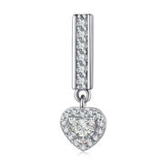 Heart Charm for Reflection Bracelet with Diamond-Black Diamonds New York