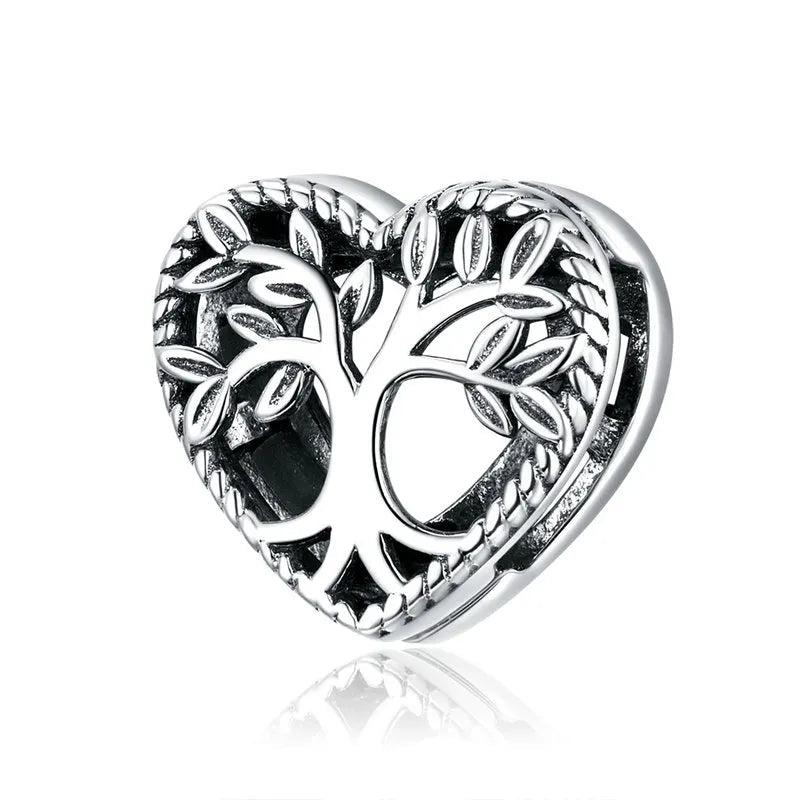 Heart Charm for Reflection Bracelet with Diamond-Black Diamonds New York