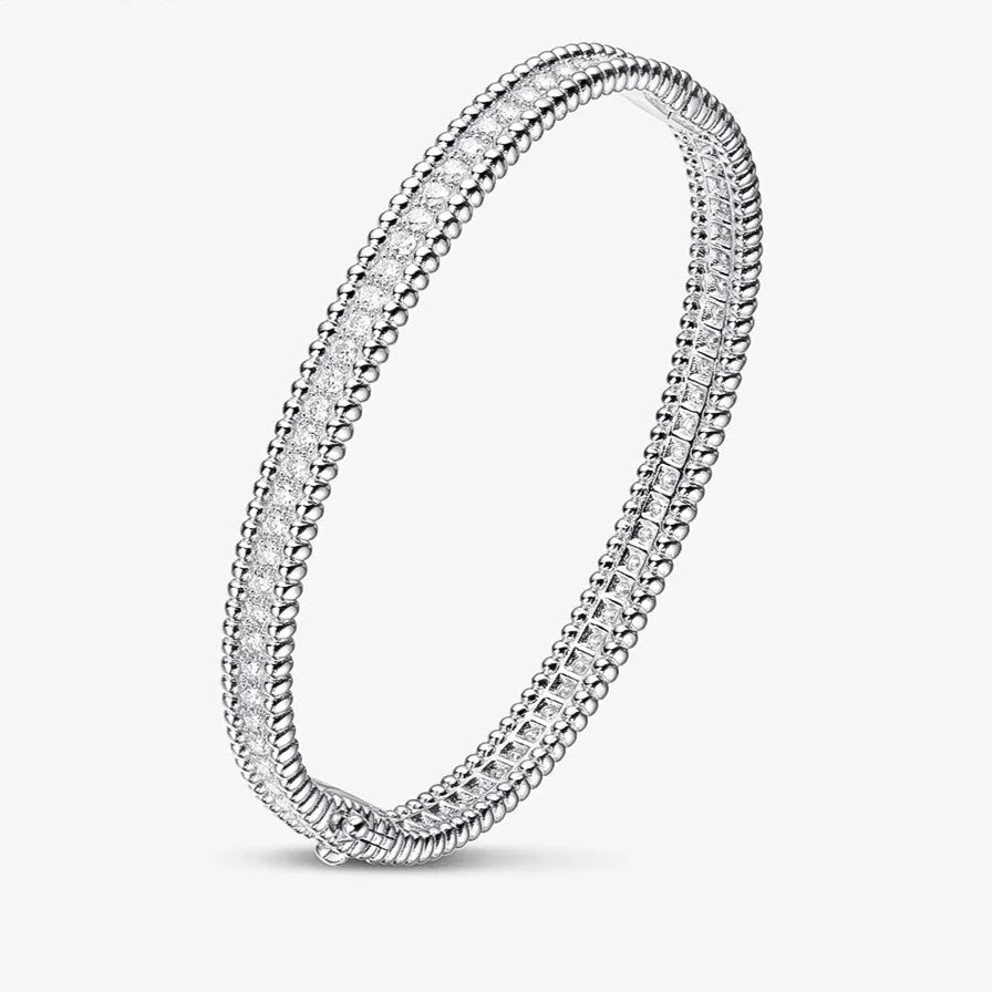 Luxurious 2mm Full Diamond Bracelet-Black Diamonds New York