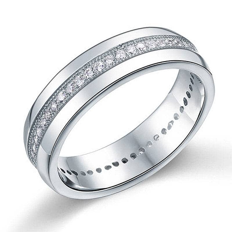 Men's Wedding Band Created Diamond Ring-Black Diamonds New York