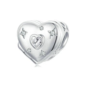 Pink Heart Charms & Pendant-Black Diamonds New York