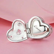 Pink Heart Charms & Pendant-Black Diamonds New York