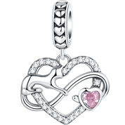 Playful Pet Kissing Cat Charm-Black Diamonds New York