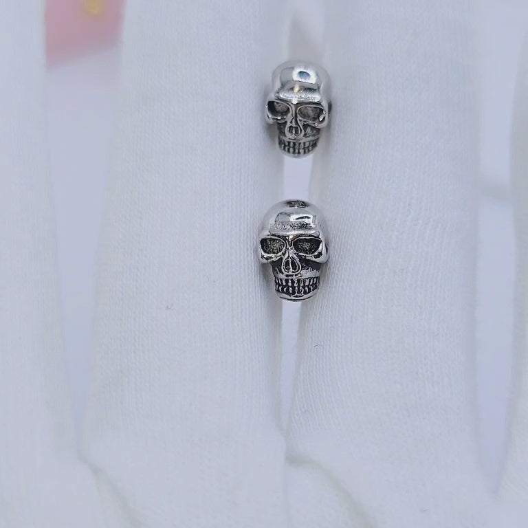 Gothic Skull Stud Earrings