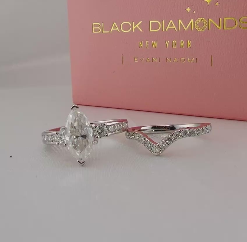 2.0 Ctw Diamond Stackable Engagement Ring Set