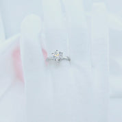 2 Carat Round Round Cut Diamond Engagement Ring