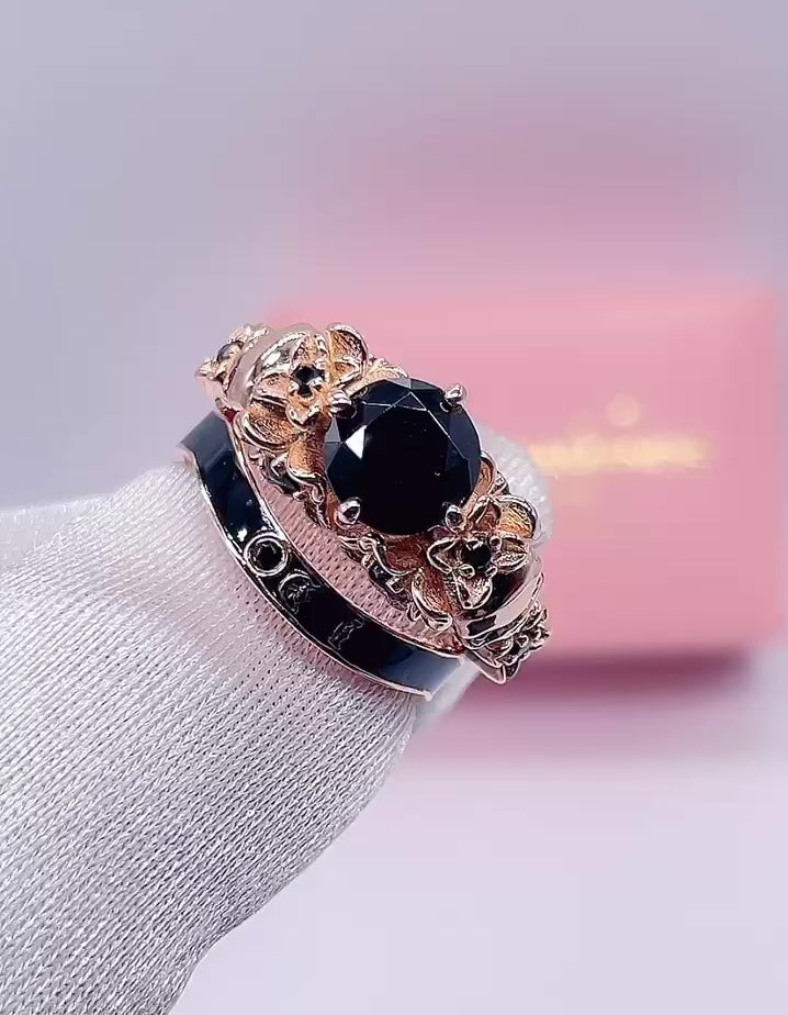 Sparkling Pink Rings for Woomen Luxury 925 Silver Color Cushion Pink High  Carbon Diamond Rings Exquisite Wedding Bridal Jewelry