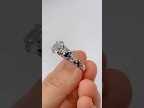 I love You Three Times More- 3PC 1 Carat Diamond Skull Ring Set