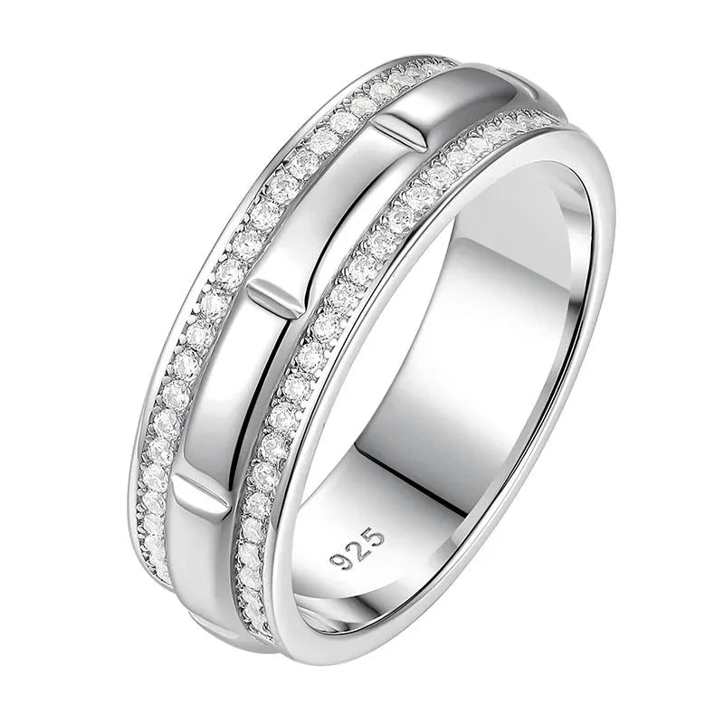 Round Cut Created Diamond Half Eternity Men's Ring Band-Black Diamonds New York