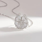 Round Diamond Clover Pendant Necklace-Black Diamonds New York