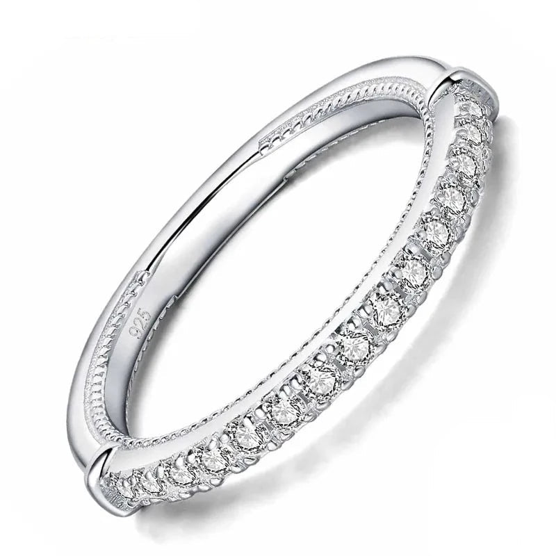 Simply Unique Half Eternity Created Diamond Ring Band-Black Diamonds New York