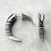 Unique Claw Design Earrings-Black Diamonds New York