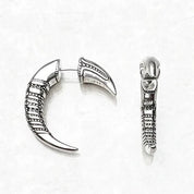 Unique Claw Design Earrings-Black Diamonds New York