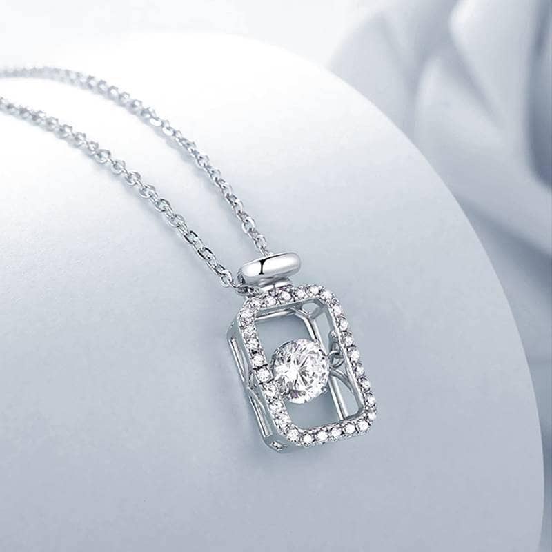 0.5ct 5.0mm Twinkle Setting Diamond Stone Necklace-Black Diamonds New York