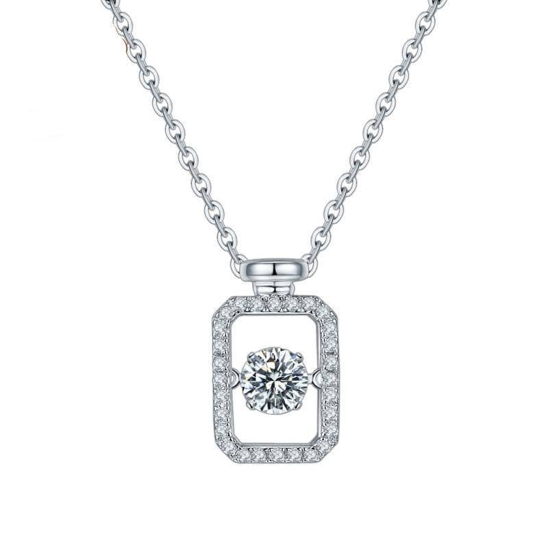 0.5ct 5.0mm Twinkle Setting Diamond Stone Necklace-Black Diamonds New York