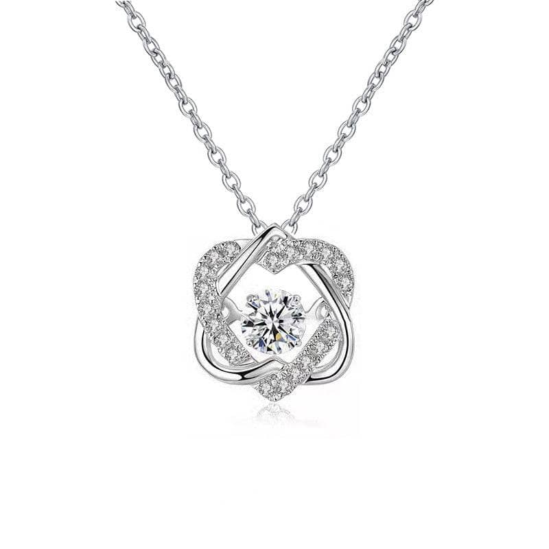 0.5 Ct Diamond Beating Heart Necklace-Black Diamonds New York