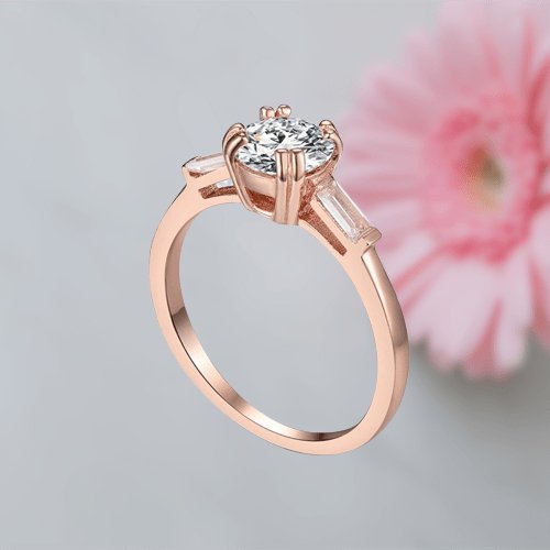 1.0ct Round Cut D Color Diamond Engagement Ring-Black Diamonds New York