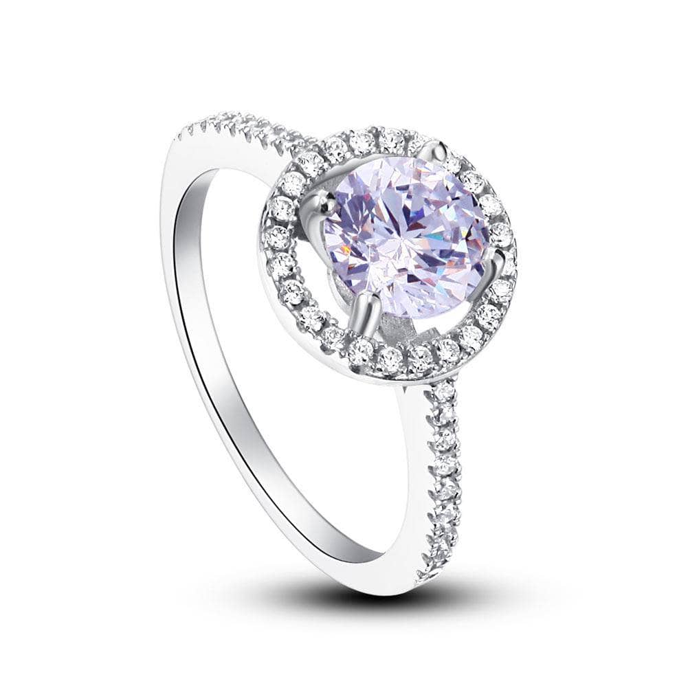 1.25ct Round Cut Created Diamond Engagement Ring-Black Diamonds New York