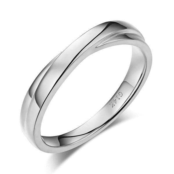 14K White Gold Men Wedding Band Ring-Black Diamonds New York