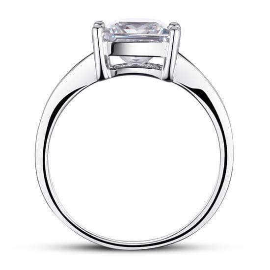 1.5 Ct Princes Cut Solid Wedding Promise Engagement Ring-Black Diamonds New York