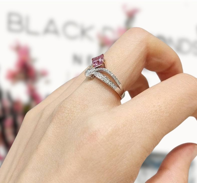 Modern Classic 10K Pink Gold 1.5 Carat CZ Diamond Crown Engagement Ring  AR128-10KPGCZD | Caravaggio Jewelry