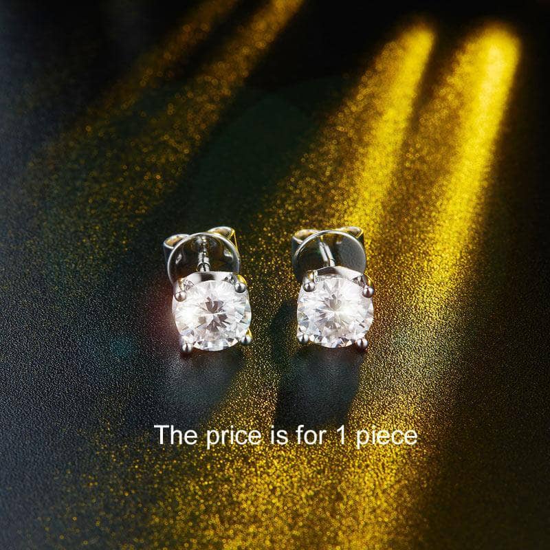 1ct Diamond 1pc Men's Earrings - Black Diamonds New York-Black Diamonds New York