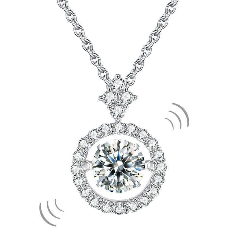 1ct Diamond Dancing Stone Necklace - Black Diamonds New York-Black Diamonds New York