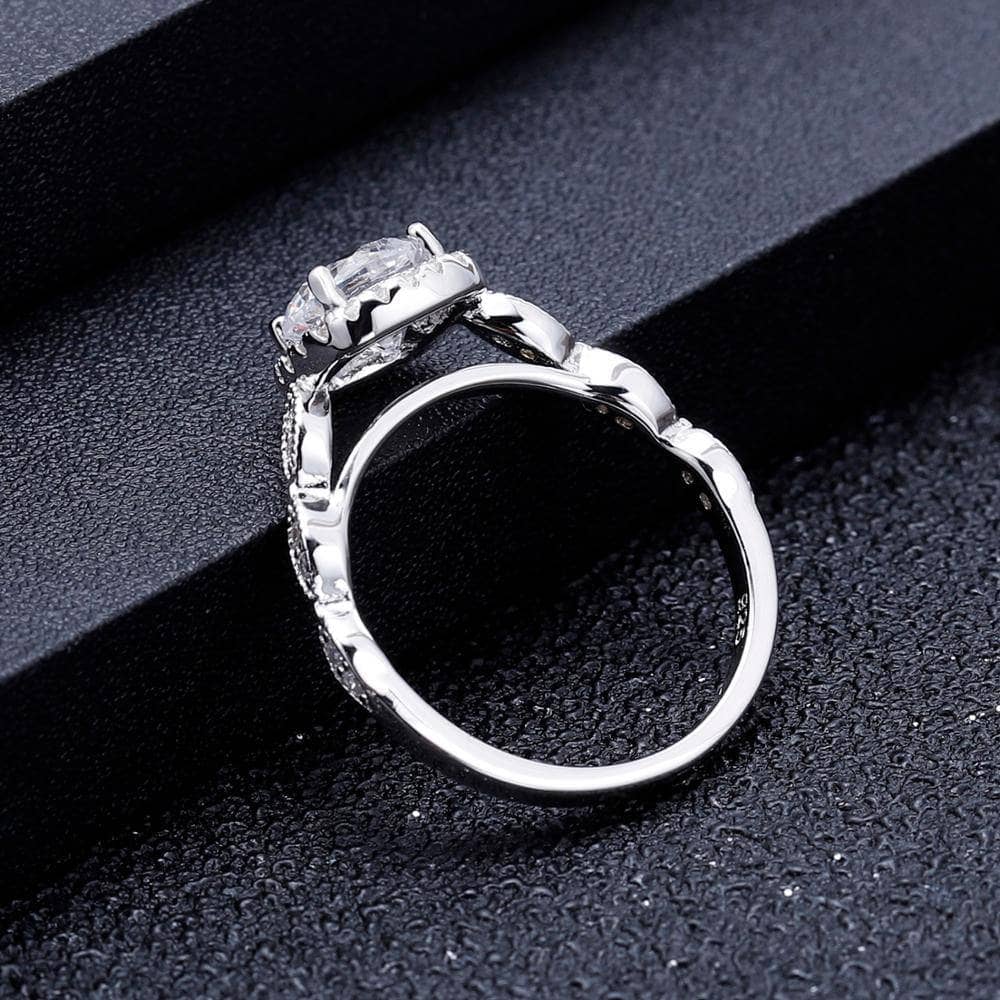 2.0ct Pave Diamond Vintage Engagement Ring-Black Diamonds New York