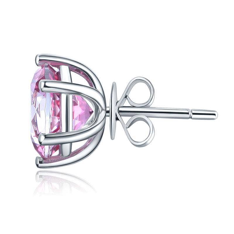 1.5ct Natural Pink Sapphire 10k 2024 White Gold Stud Earrings