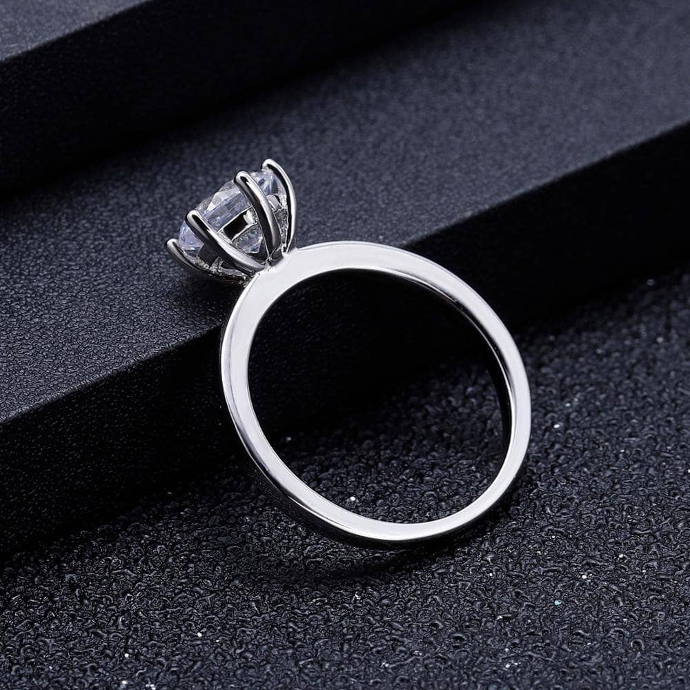 3.0ct EF Color Diamond Elegant Solitaire Engagement Ring-Black Diamonds New York