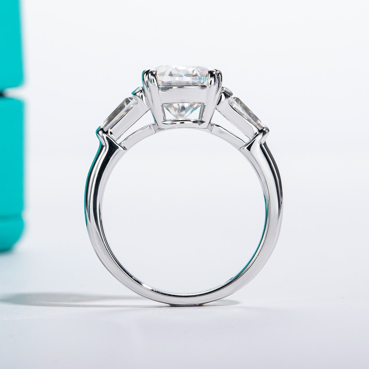 3.8 Ct Oval Cut Diamond Engagement Ring-Black Diamonds New York