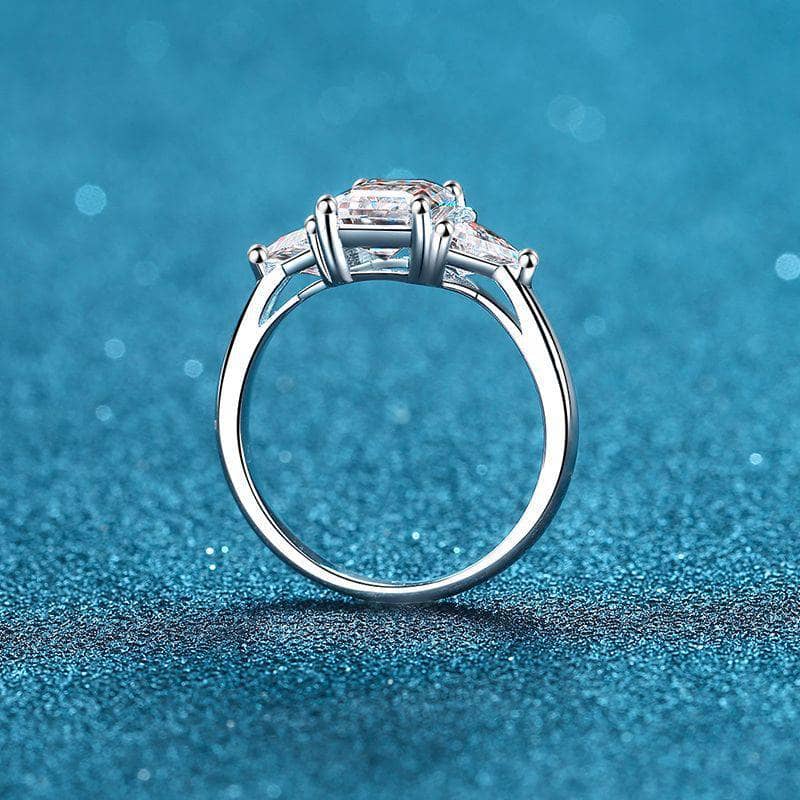 3ct Radiant Cut Moissanite Diamond Engagement Ring