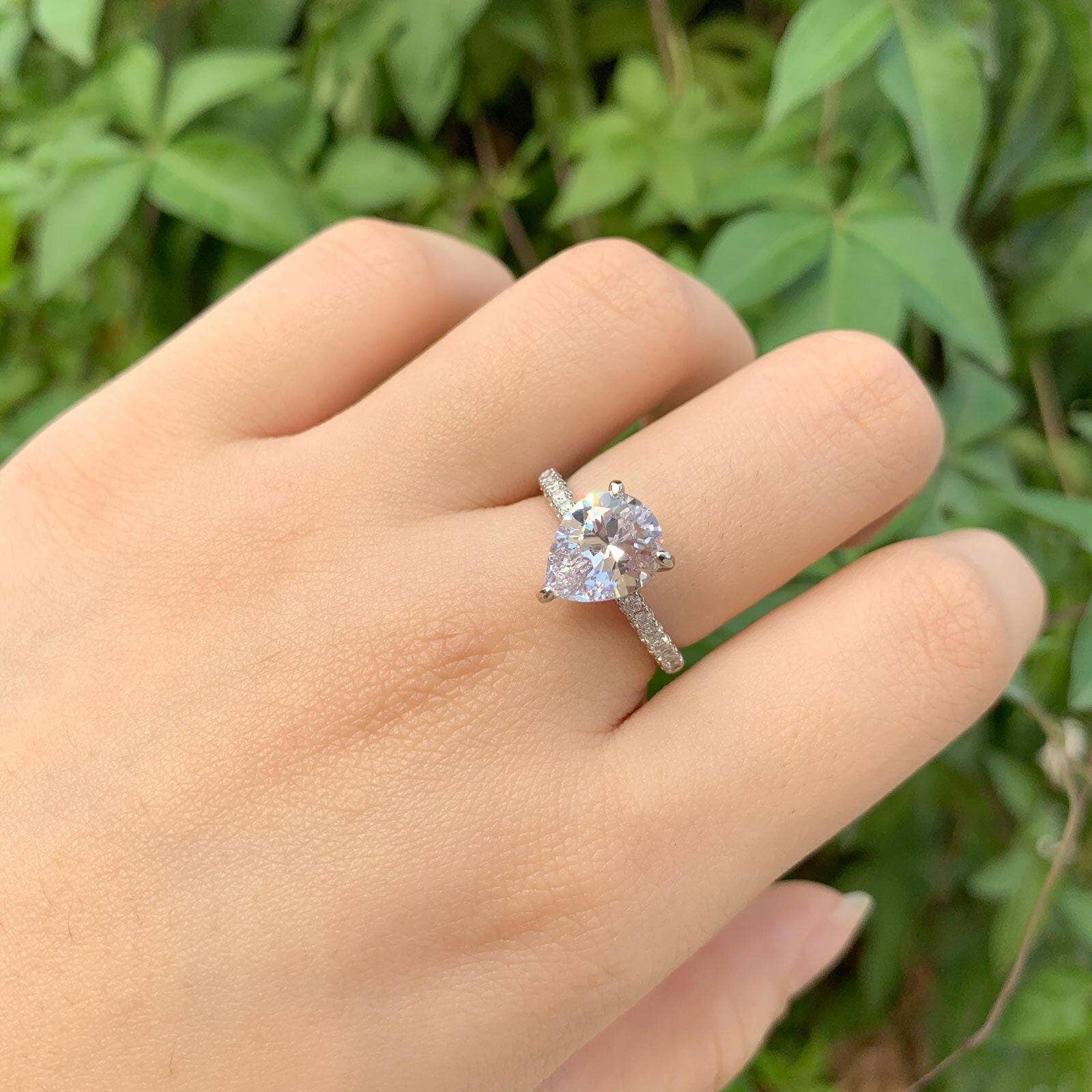 4ct pear diamond ring online